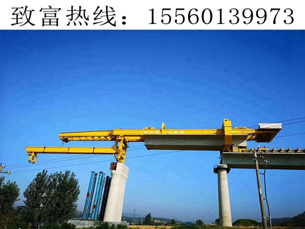 廣西玉林架橋機鐵路跨線施工